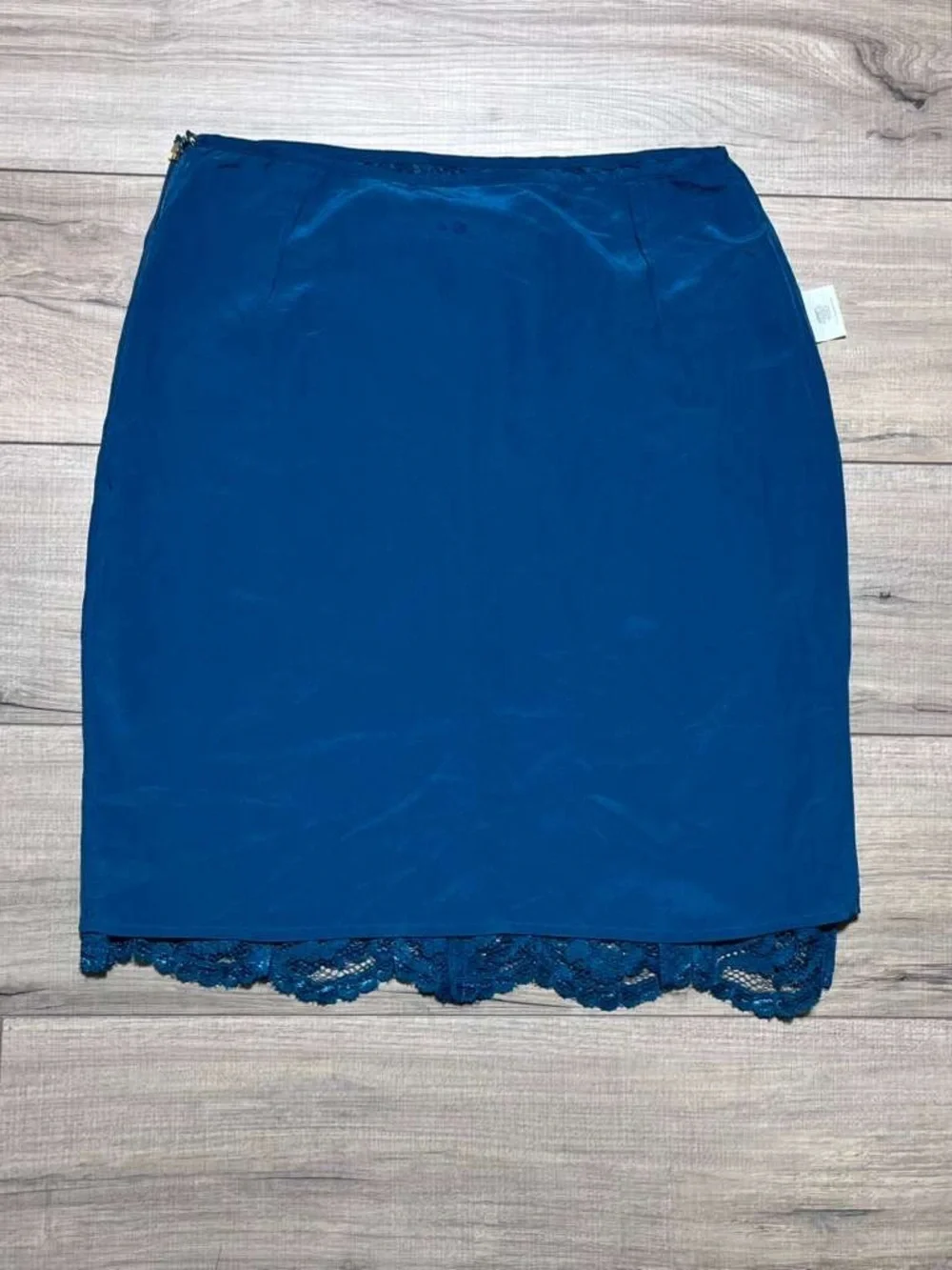 Tory Burch Womens Everett Lace Silk Lined Skirt Size  6 Winter Teal
